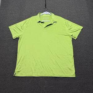 Ariat Tek Polo Shirt Mens XXL Hi-Vis Green Short Sleeve